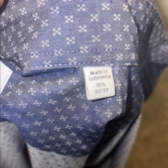 Calvin Klein Blue Dress Shirt Classic Long Sleeve - Picture 11 of 11